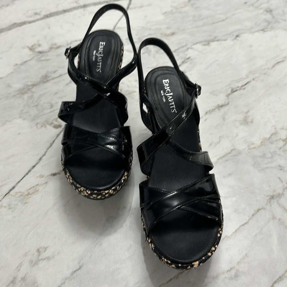 8 1/2 narrow wedge sandal, Eric Javits, New York